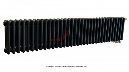 Радиатор Zehnder Charleston Completto CH 3030/34 V001 ½ RAL 9217 matt цвет Черный