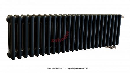 Радиатор Zehnder Charleston Completto CH 3030/24 V001 ½ RAL 9217 matt цвет Черный