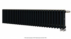 Радиатор Zehnder Charleston Completto CH 3030/30 V001 ½ RAL 9217 matt цвет Черный